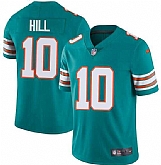 Nike Dolphins Men & Women & Youth 10 Tyreek Hill Aqua Throwback Vapor Limited Jersey,baseball caps,new era cap wholesale,wholesale hats