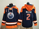 Oilers 2 Keith Navy Blue All Stitched Sweatshirt Hoodie,baseball caps,new era cap wholesale,wholesale hats