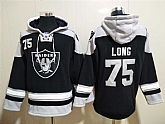 Raiders 75 Howie Long Black All Stitched Sweatshirt Hoodie,baseball caps,new era cap wholesale,wholesale hats