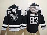 Raiders 83 Darren Waller Black All Stitched Sweatshirt Hoodie,baseball caps,new era cap wholesale,wholesale hats