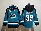 Sharks 39 Logan Couture Teal All Stitched Sweatshirt Hoodie,baseball caps,new era cap wholesale,wholesale hats