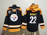 Steelers 22 Najee Harris Black All Stitched Sweatshirt Hoodie,baseball caps,new era cap wholesale,wholesale hats