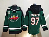 Wild 97 Kirill Kaprizov Green All Stitched Sweatshirt Hoodie,baseball caps,new era cap wholesale,wholesale hats