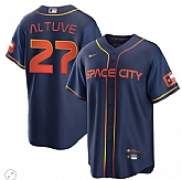 Astros 27 Jose Altuve 2022 Space City Connect Men's Navy Stitched Jersey,baseball caps,new era cap wholesale,wholesale hats