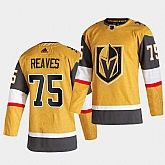 Vegas Golden Knights 75 Ryan Reaves 2020-21 Alternate Player Adidas Gold Jersey