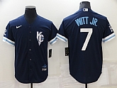 Royals 7 Bobby Witt Jr. Navy Nike 2022 City Connect Cool Base Jersey,baseball caps,new era cap wholesale,wholesale hats