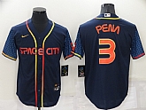 Astros 3 Jeremy Pena Navy Nike 2022 City Connect Cool Base Jerseys,baseball caps,new era cap wholesale,wholesale hats