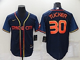 Astros 30 Kyle Tucker Navy Nike 2022 City Connect Cool Base Jersey,baseball caps,new era cap wholesale,wholesale hats