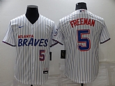 Braves 5 Freddie Freeman White 2021 City Connect Cool Base Jersey,baseball caps,new era cap wholesale,wholesale hats