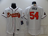 Braves 54 Max Fried White 2022 Gold Program Nike Flexbase Jersey,baseball caps,new era cap wholesale,wholesale hats