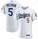 Dodgers 5 Freddie Freeman White Nike Flexbase Jersey Dzhi,baseball caps,new era cap wholesale,wholesale hats