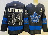 Maple Leafs 34 Auston Matthews Black Alternate Premier Breakaway Reversible Adidas Jersey,baseball caps,new era cap wholesale,wholesale hats