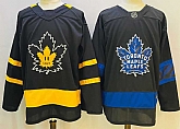 Maple Leafs Blank Justin Bieber's Black Adidas Hockey Jersey,baseball caps,new era cap wholesale,wholesale hats