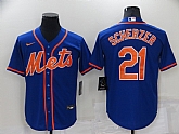 Mets 21 Max Scherzer Royal Nike Cool Base Jersey,baseball caps,new era cap wholesale,wholesale hats