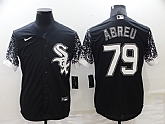 White Sox 79 Jose Abreu Black Nike Drift Fashion Cool Base Jersey,baseball caps,new era cap wholesale,wholesale hats