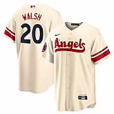 Angels 20 Jared Walsh Cream 2022 City Connect Cool Base Jersey Dzhi,baseball caps,new era cap wholesale,wholesale hats