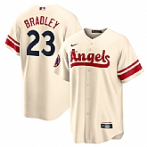 Angels 23 Archie Bradley Cream 2022 City Connect Cool Base Jersey Dzhi,baseball caps,new era cap wholesale,wholesale hats