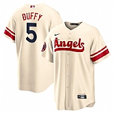 Angels 5 Matt Duffy Cream 2022 City Connect Cool Base Jersey Dzhi,baseball caps,new era cap wholesale,wholesale hats