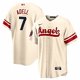 Angels 7 Jo Adell Cream 2022 City Connect Cool Base Jersey Dzhi,baseball caps,new era cap wholesale,wholesale hats
