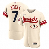 Angels 7 Jo Adell Cream 2022 City Connect Flexbase Jersey Dzhi,baseball caps,new era cap wholesale,wholesale hats