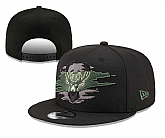 Bucks Team Logo Tear Black New Era Adjustable Hat YD