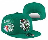 Celtics Team Logo Green 75th Anniversary Adjustable Hat YD