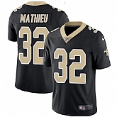 Nike Men & Women & Youth Saints 32 Tyrann Mathieu Black Vapor Limited Stitched Jersey,baseball caps,new era cap wholesale,wholesale hats