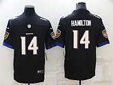 Nike Ravens 14 Kyle Hamilton Black 2022 NFL Draft Vapor Untouchable Limited Jersey,baseball caps,new era cap wholesale,wholesale hats