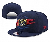 Nuggets Team Logo Tear Navy New Era Adjustable Hat YD