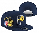 Pacers Team Logo Navy 75th Anniversary Adjustable Hat YD