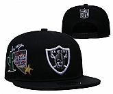 Raiders Team Logo Black Adjustable Hat YD