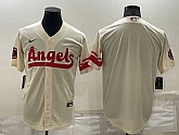 Angels Blank Cream 2022 City Connect Cool Base Jersey,baseball caps,new era cap wholesale,wholesale hats