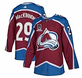 Avalanche 29 Nathan MacKinnon Burgundy 2022 Stanley Cup Champions Patch Adidas Jersey,baseball caps,new era cap wholesale,wholesale hats