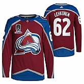 Avalanche 62 Artturi Lehkonen Burgundy 2022 Stanley Cup Champions Patch Adidas Jersey Dzhi,baseball caps,new era cap wholesale,wholesale hats