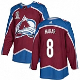 Avalanche 8 Cale Makar Burgundy 2022 Stanley Cup Champions Patch Adidas Jersey,baseball caps,new era cap wholesale,wholesale hats