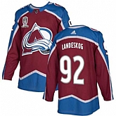 Avalanche 92 Gabriel Landeskog Burgundy 2022 Stanley Cup Champions Patch Adidas Jersey,baseball caps,new era cap wholesale,wholesale hats