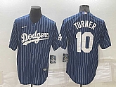 Dodgers 10 Justin Turner Blue Nike Throwback Cool Base Jersey,baseball caps,new era cap wholesale,wholesale hats