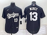 Dodgers 13 Max Muncy Black Nike Turn Back The Clock Cool Base Jerseys,baseball caps,new era cap wholesale,wholesale hats