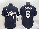 Dodgers 6 Trea Turner Black Nike Turn Back The Clock Cool Base Jerseys,baseball caps,new era cap wholesale,wholesale hats
