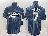 Dodgers 7 Julio Urias Blue Nike Throwback Cool Base Jersey,baseball caps,new era cap wholesale,wholesale hats