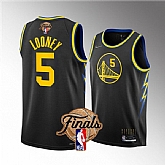 Warriors 5 Kevon Looney Black 2022 NBA Finals Nike Swingman Jersey,baseball caps,new era cap wholesale,wholesale hats