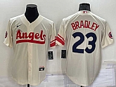 Angels 23 Archie Bradley Cream Nike 2022 City Connect Cool Base Jersey,baseball caps,new era cap wholesale,wholesale hats