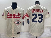 Angels 23 Archie Bradley Cream Nike 2022 City Connect Flexbase Jersey,baseball caps,new era cap wholesale,wholesale hats