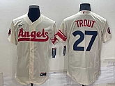 Angels 27 Mike Trout Cream Nike 2022 City Connect Flexbase Jerseys,baseball caps,new era cap wholesale,wholesale hats