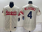Angels 4 Andrew Velazquez Cream Nike 2022 City Connect Flexbase Jersey,baseball caps,new era cap wholesale,wholesale hats