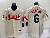 Angels 6 Anthony Rendon Cream Nike 2022 City Connect Cool Base Jersey,baseball caps,new era cap wholesale,wholesale hats