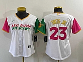 Women Padres 23 Fernando Tatis Jr. White Nike 2022 City Connect Cool Base Jersey,baseball caps,new era cap wholesale,wholesale hats