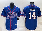 Buffalo Bills 14 Stefon Diggs Blue Men's Stitched Cool Base Nike Baseball Jersey,baseball caps,new era cap wholesale,wholesale hats