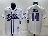 Buffalo Bills 14 Stefon Diggs White Men's Stitched Cool Base Nike Baseball Jersey,baseball caps,new era cap wholesale,wholesale hats
