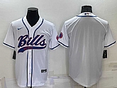 Buffalo Bills Blank White Men's Stitched MLB Cool Base Nike Baseball Jersey,baseball caps,new era cap wholesale,wholesale hats